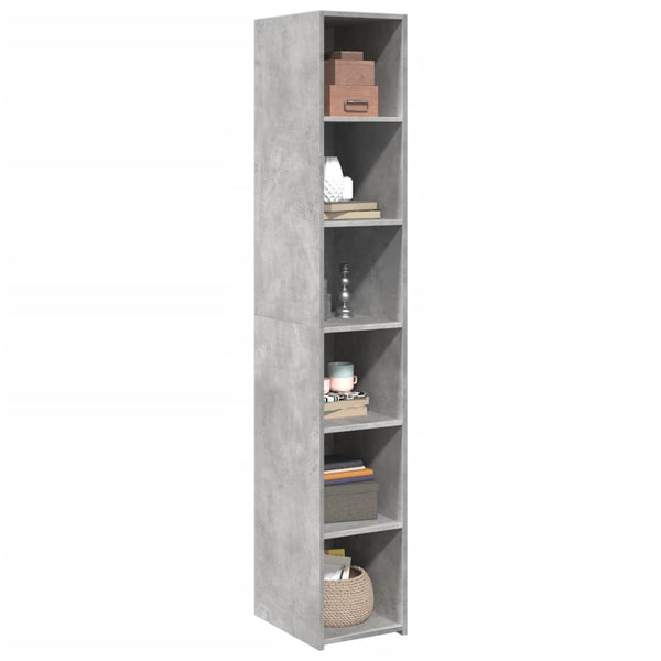 Highboard Betongrau 30x41x185 cm