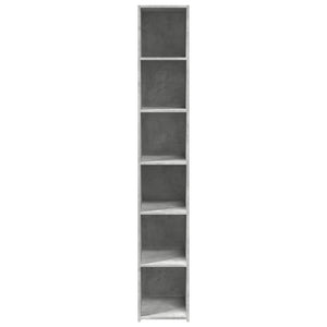 Highboard Betongrau 30x41x185 cm