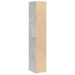 Highboard Betongrau 30x41x185 cm