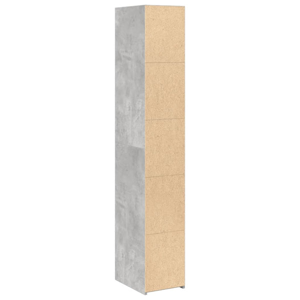 Highboard Betongrau 30x41x185 cm