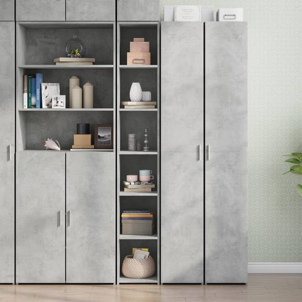 Highboard Betongrau 30x41x185 cm