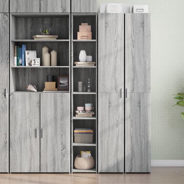 Highboard Grau Sonoma-Eiche 185 cm