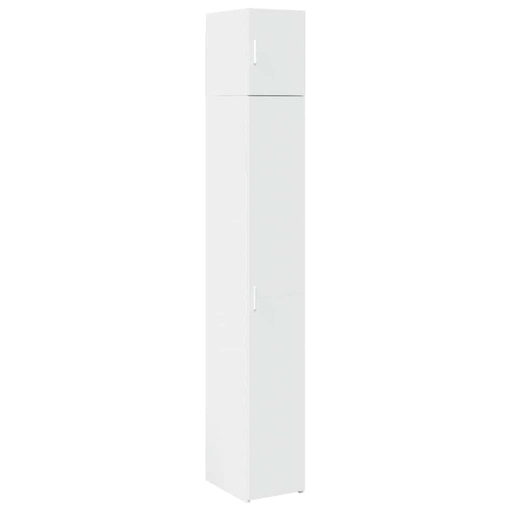 Schmaler Hochschrank Weiß 30x42,5x225 cm