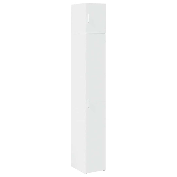Schmaler Hochschrank Weiß 30x42,5x225 cm