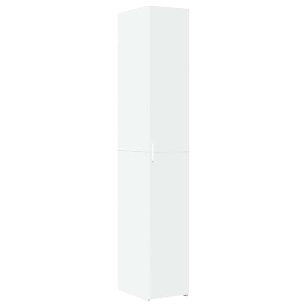 Schmaler Hochschrank Weiß 30x42,5x225 cm