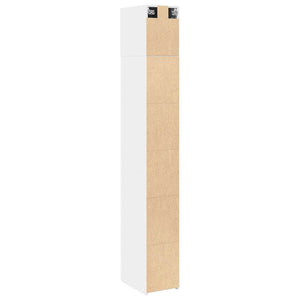 Schmaler Hochschrank Weiß 30x42,5x225 cm