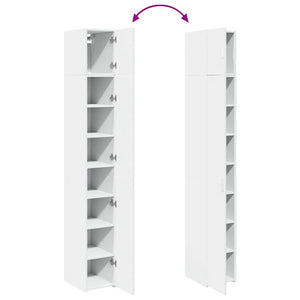 Schmaler Hochschrank Weiß 30x42,5x225 cm