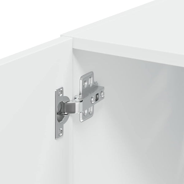 Schmaler Hochschrank Weiß 30x42,5x225 cm