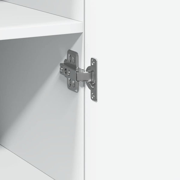 Schmaler Hochschrank Weiß 30x42,5x225 cm