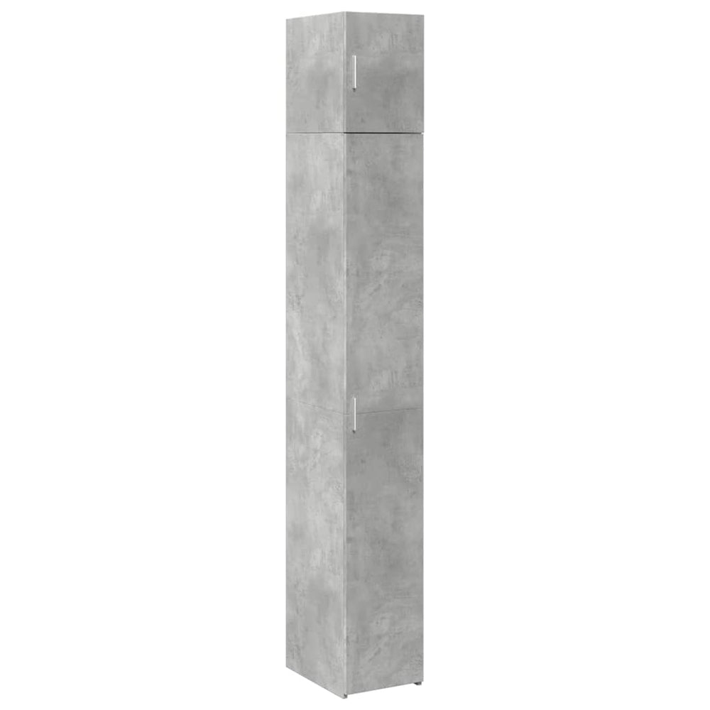 Schmaler Hochschrank Betongrau 30x42,5x225 cm