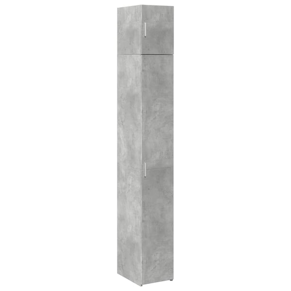 Schmaler Hochschrank Betongrau 30x42,5x225 cm