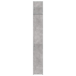 Schmaler Hochschrank Betongrau 30x42,5x225 cm