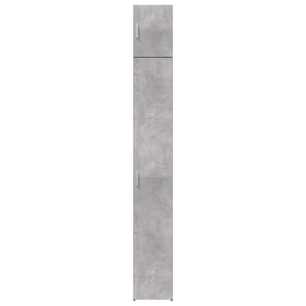 Schmaler Hochschrank Betongrau 30x42,5x225 cm