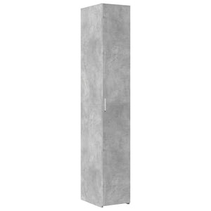 Schmaler Hochschrank Betongrau 30x42,5x225 cm