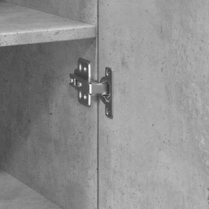 Schmaler Hochschrank Betongrau 30x42,5x225 cm