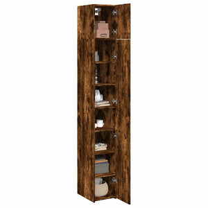 Schmaler Hochschrank Räuchereiche 30x42,5x225 cm