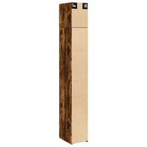 Schmaler Hochschrank Räuchereiche 30x42,5x225 cm
