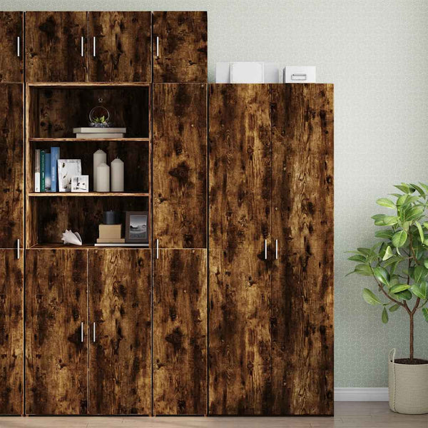 Schmaler Hochschrank Räuchereiche 30x42,5x225 cm