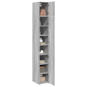 Schmaler Hochschrank Grau Sonoma 30x42,5x225 cm