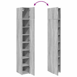 Schmaler Hochschrank Grau Sonoma 30x42,5x225 cm