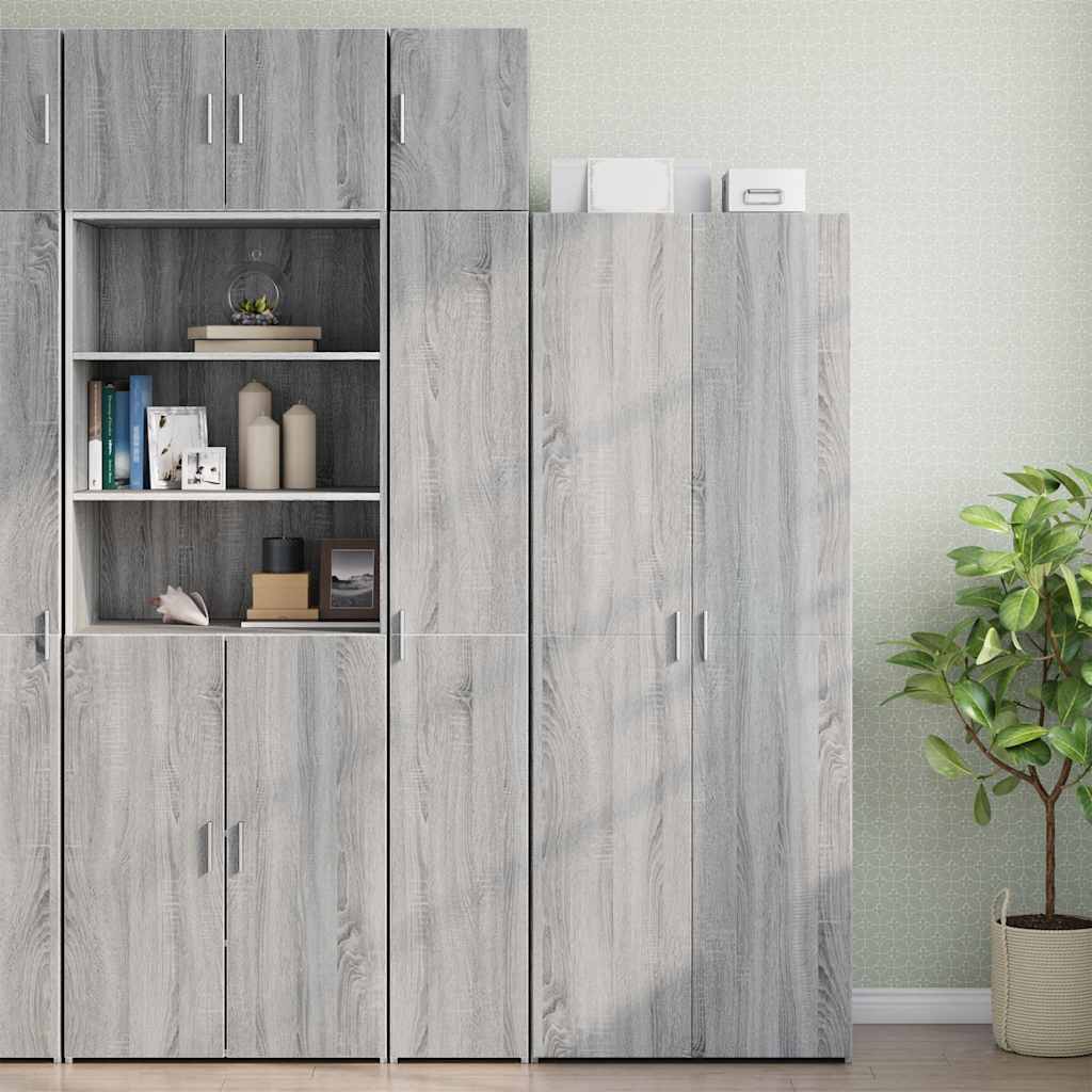 Schmaler Hochschrank Grau Sonoma 30x42,5x225 cm