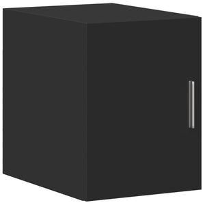 Schmaler Hochschrank Schwarz 30x42,5x225 cm