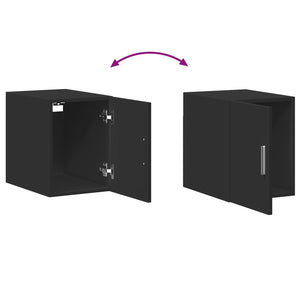 Schmaler Hochschrank Schwarz 30x42,5x225 cm