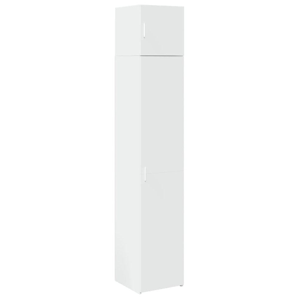 Schmaler Hochschrank Weiß 40x42,5x225 cm