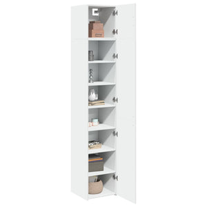 Schmaler Hochschrank Weiß 40x42,5x225 cm