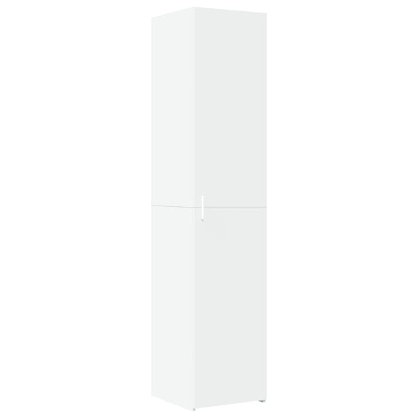 Schmaler Hochschrank Weiß 40x42,5x225 cm