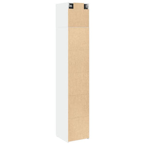 Schmaler Hochschrank Weiß 40x42,5x225 cm
