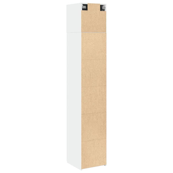 Schmaler Hochschrank Weiß 40x42,5x225 cm