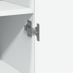 Schmaler Hochschrank Weiß 40x42,5x225 cm