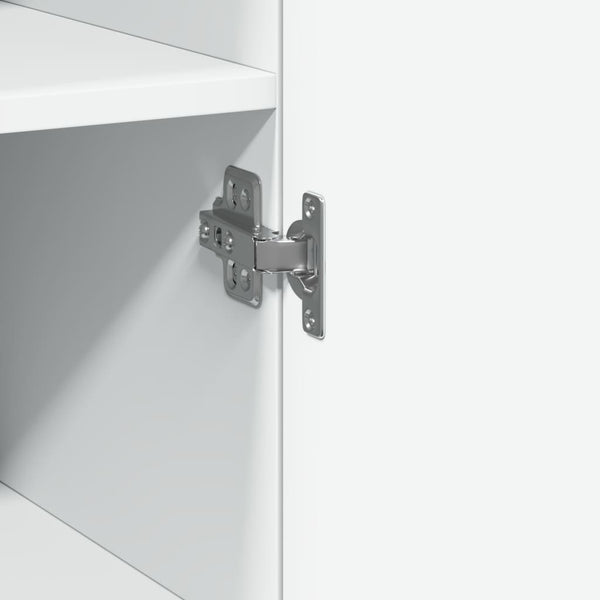 Schmaler Hochschrank Weiß 40x42,5x225 cm