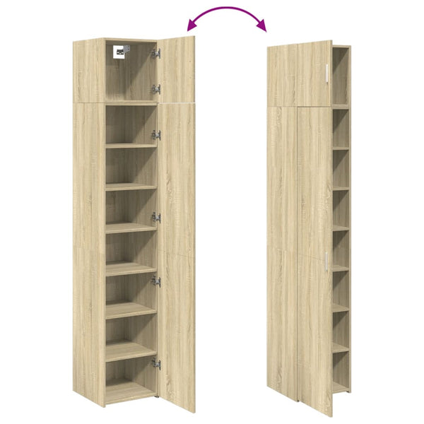 Schmaler Hochschrank Sonoma-Eiche 40x225 cm