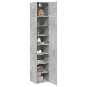 Schmaler Hochschrank Betongrau 40x42,5x225 cm