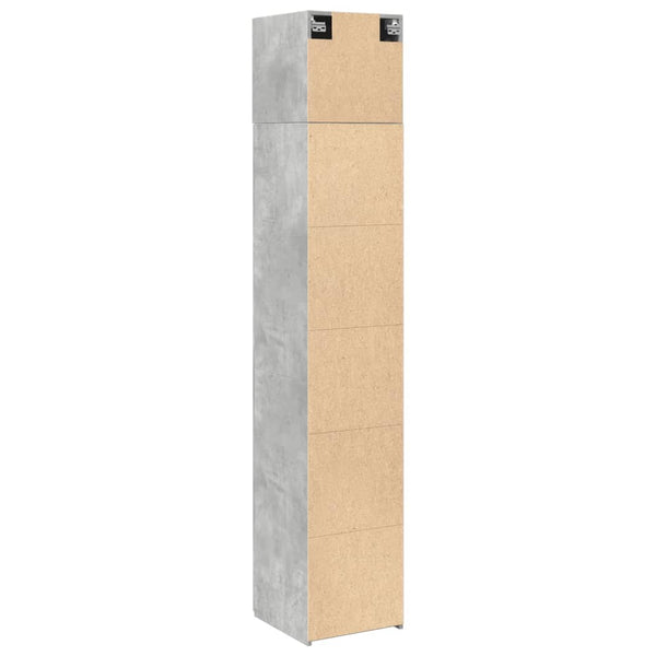 Schmaler Hochschrank Betongrau 40x42,5x225 cm