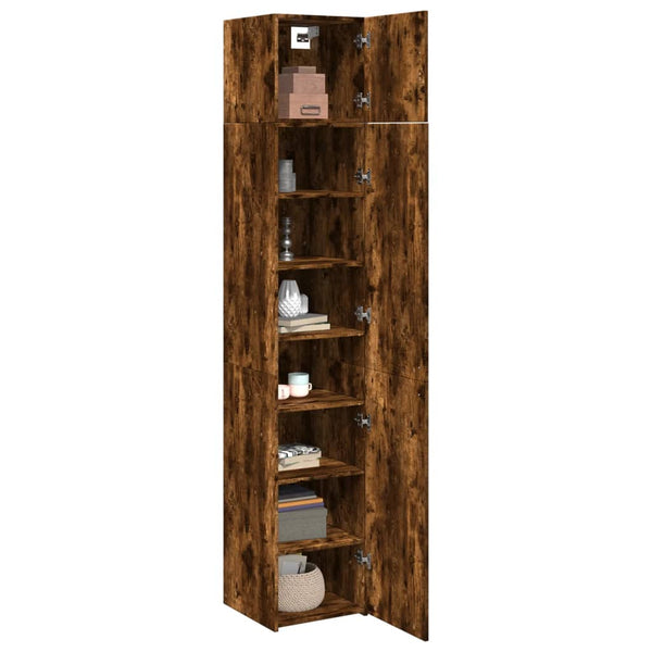 Schmaler Hochschrank Räuchereiche 40x42,5x225 cm