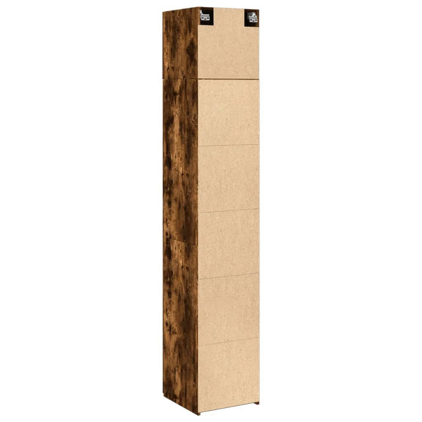 Schmaler Hochschrank Räuchereiche 40x42,5x225 cm