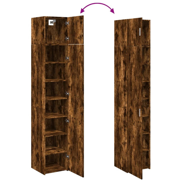 Schmaler Hochschrank Räuchereiche 40x42,5x225 cm