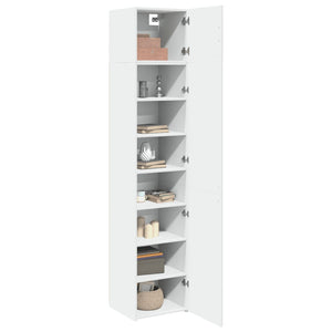 Schmaler Hochschrank Weiß 45x42,5x225 cm