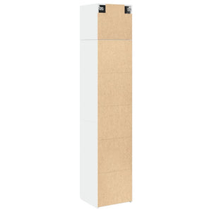 Schmaler Hochschrank Weiß 45x42,5x225 cm