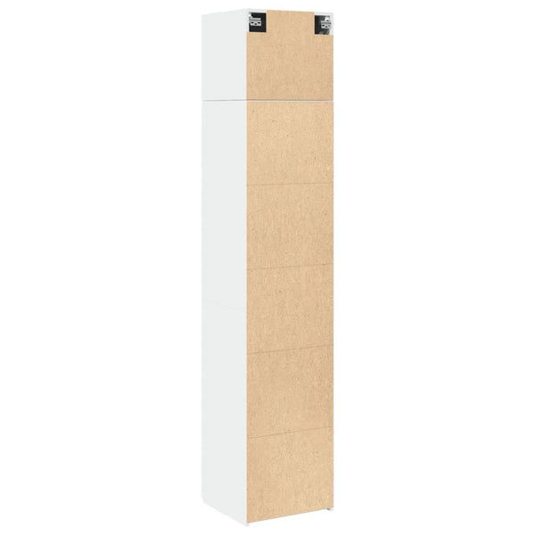 Schmaler Hochschrank Weiß 45x42,5x225 cm