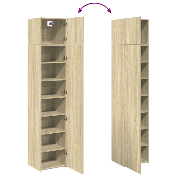 Schmaler Hochschrank Sonoma-Eiche 45x225 cm