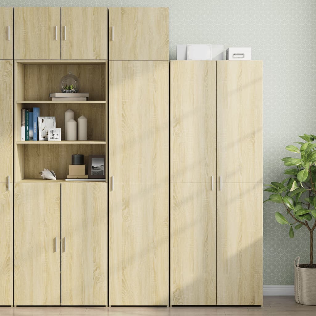 Schmaler Hochschrank Sonoma-Eiche 45x225 cm
