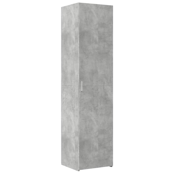 Schmaler Hochschrank Betongrau 45x42,5x225 cm