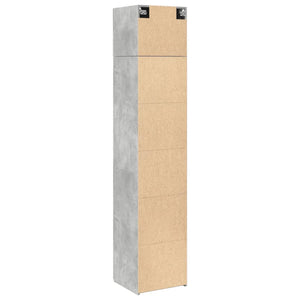 Schmaler Hochschrank Betongrau 45x42,5x225 cm