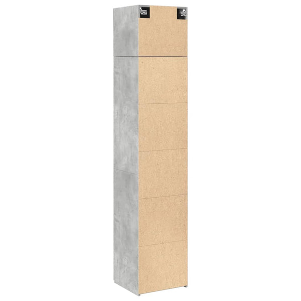 Schmaler Hochschrank Betongrau 45x42,5x225 cm