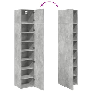 Schmaler Hochschrank Betongrau 45x42,5x225 cm