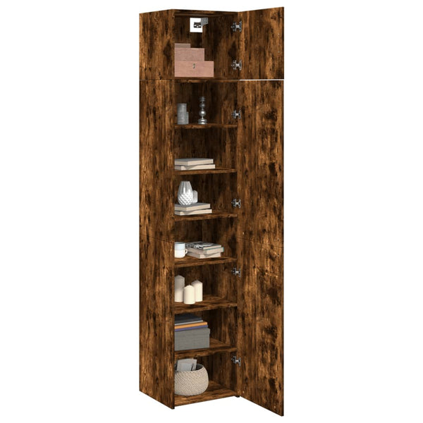 Schmaler Hochschrank Räuchereiche 225cm